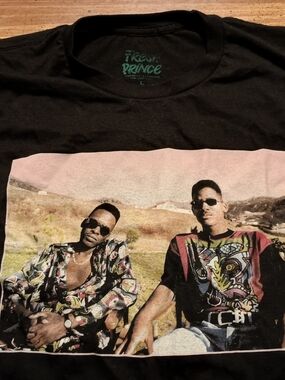 FRESH PRINCE LS T-SHIRT - Large // Will Smith DJ Jazzy Jeff Style Tee Shirt